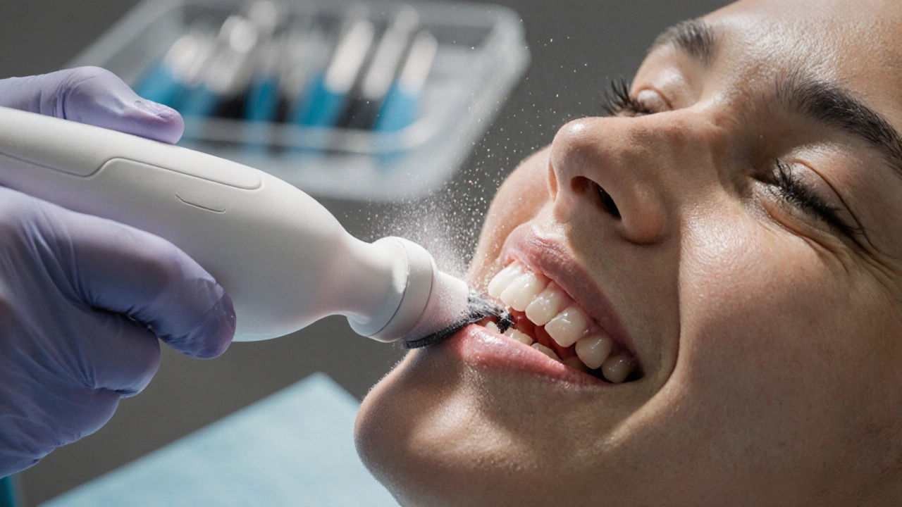 Jak funguje pískování zubů a proč ho doporučují zubní lékaři