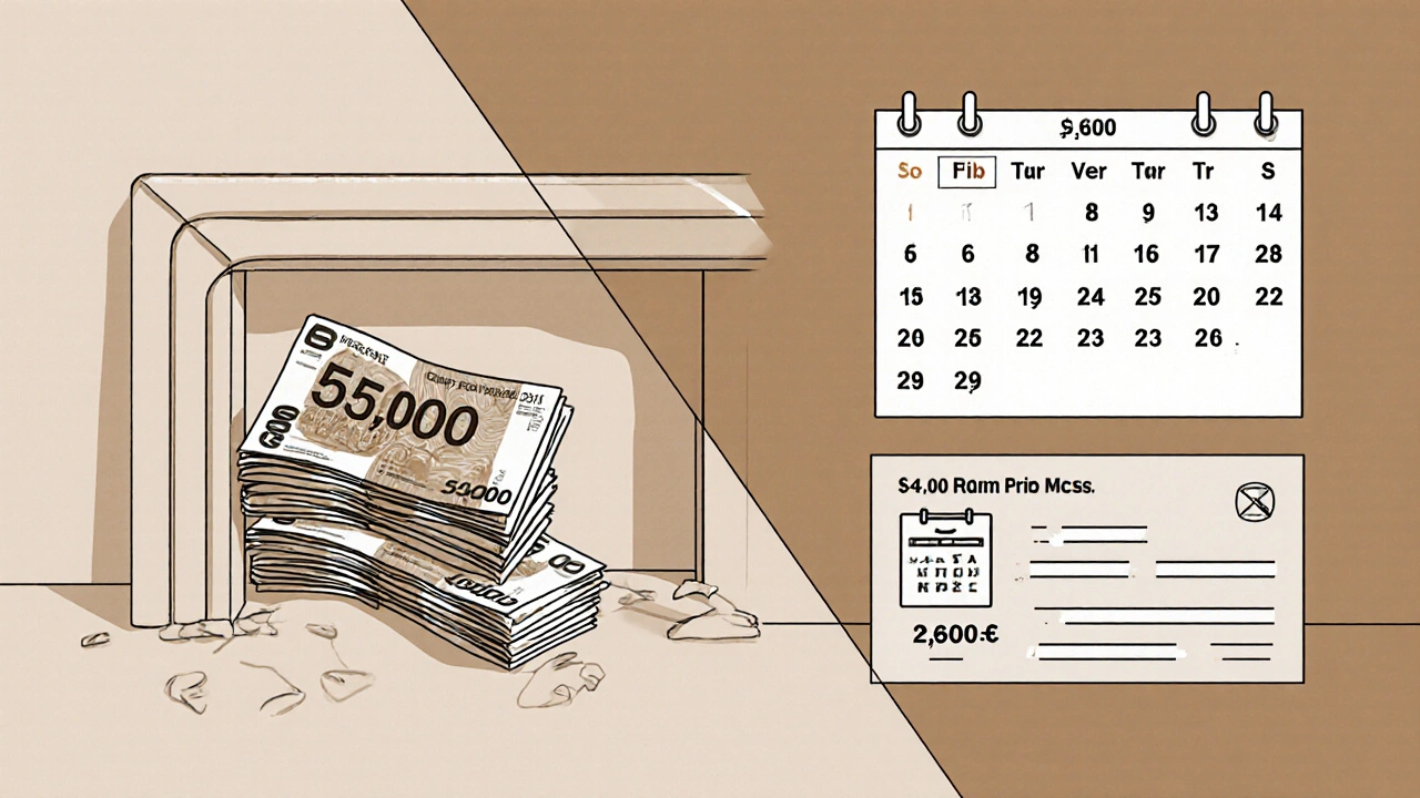 Keramické rovnátka s částkami 55 000–85 000 Kč a měsíčními splátkami.