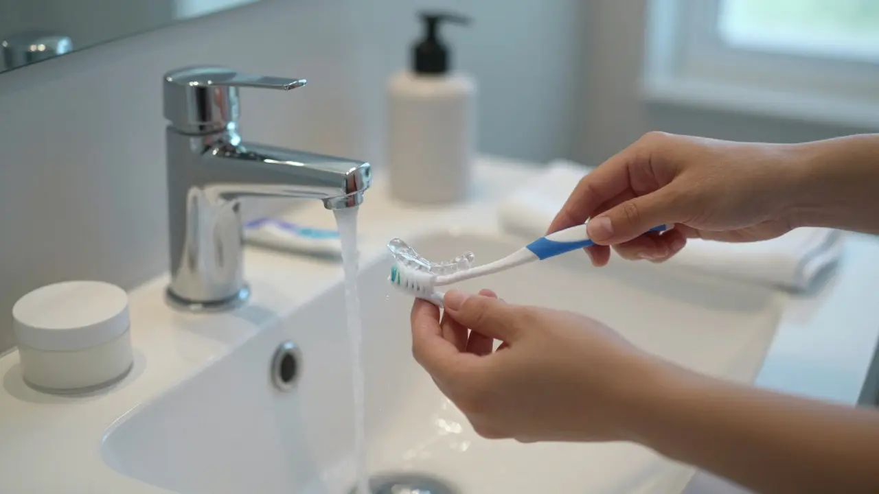 Jak vyčistit rovnátka na noc: krok za krokem pro neviditelné alignery