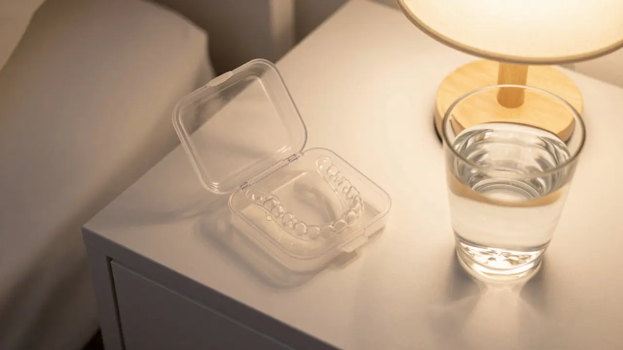 Průhledný snímací retence v ochranném plastovém pouzdře.