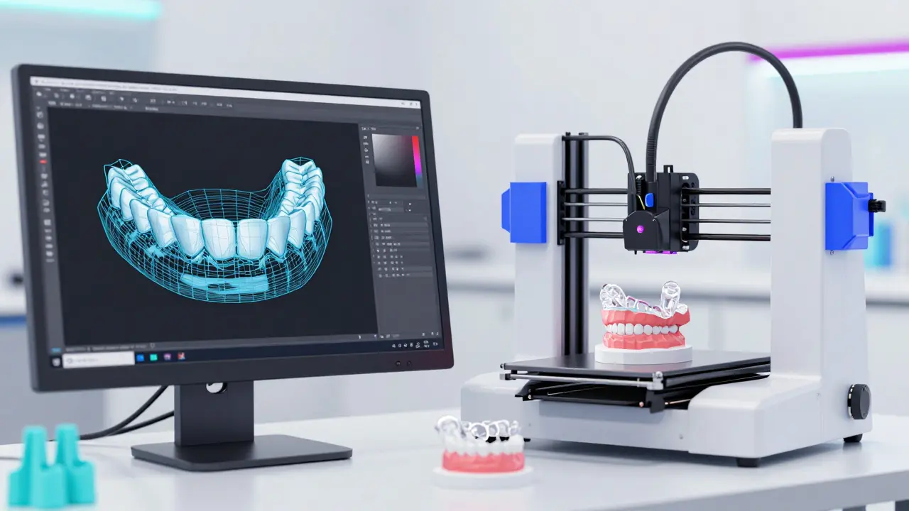 Výroba průhledných nákladů pomocí CAD/CAM technologií a 3D tisku