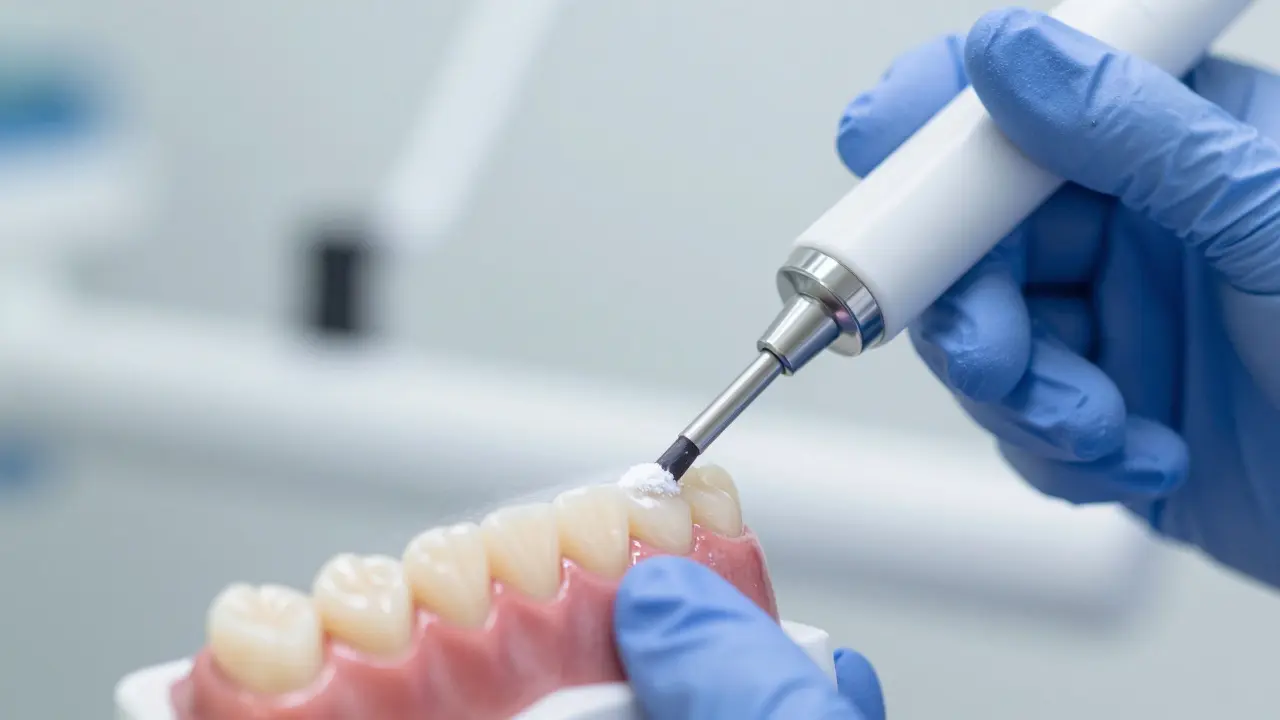 Jak probíhá pískování zubů? Kompletní průvodce procedurou, cenami a výsledky