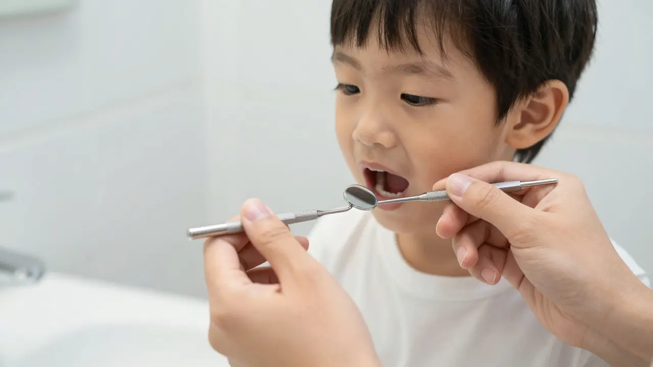 Dentální zrcátko pro děti: Jak si prohlédnout ústa bez stresu