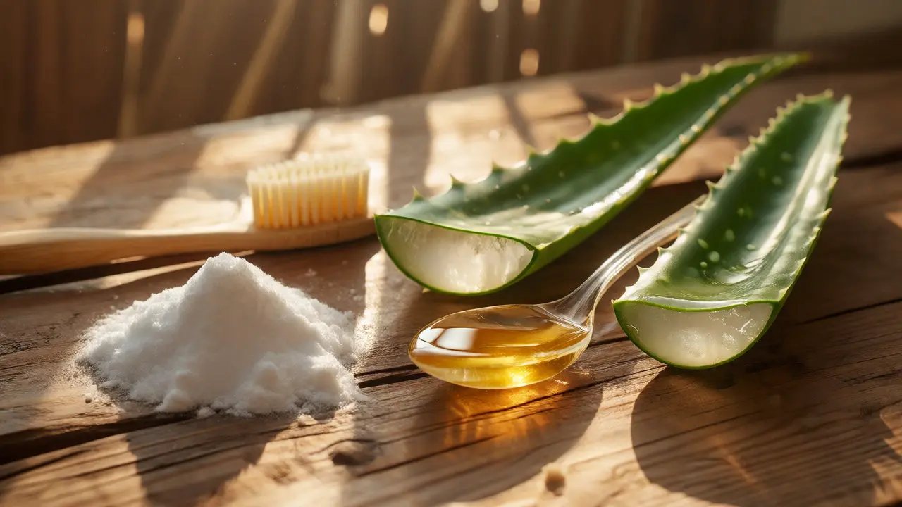 Přírodní alternativy k zubní pastě: sóda, kokosový olej a aloe vera